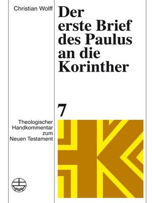 cover image of Der erste Brief des Paulus an die Korinther
